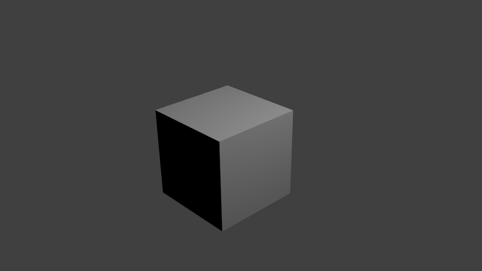 the venerable Blender default cube