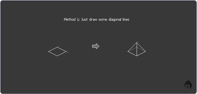 Drawing a pyramid